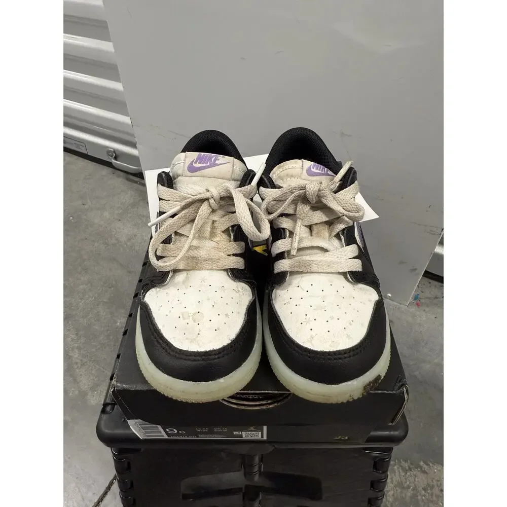 Nike Air Jordan 1 Retro Low OG Black Raspberry Size 9C - HF0412 001 Sneakers